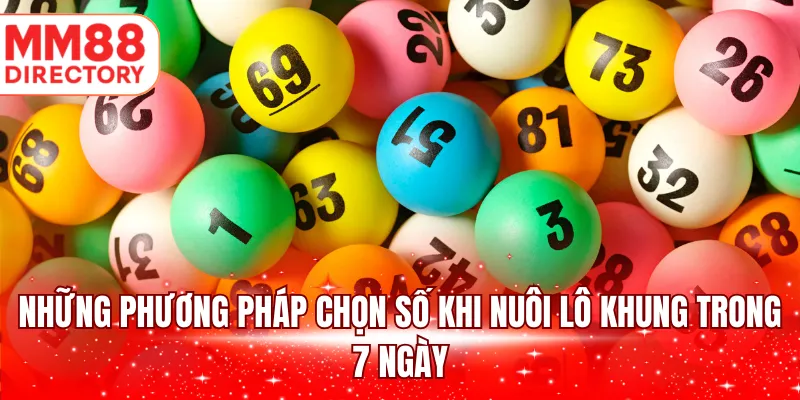 Những phương pháp chọn số khi nuôi lô khung trong 7 ngày